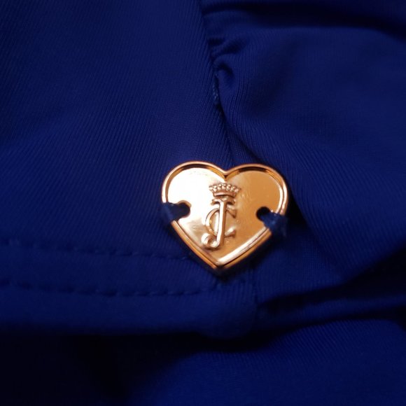 JUICY Couture BLUE Nautical Swim Bottoms Hearts XL - Picture 8 of 9
